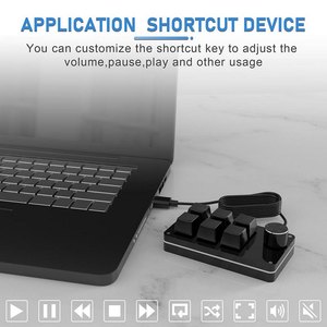 USB Customizable 6-Keys Mini <strong>Mechanical</strong> RGB Wired <strong>Keyboard</strong> with 1 Knob One-Hand Macro <strong>Programmable</strong> Audio &amp; Video Accessory - Product Image 5