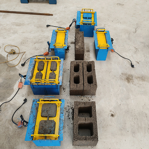 手動コンクリートセメントブロックレンガ製造機中空コンクリートブロックレンガメーカー機InterlockBlock製造機 - Product Image 3