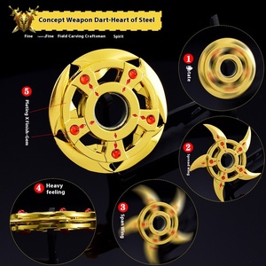 League of Legends Ironheart Bearing Fidget Spinner Weaponモデル回転スチールディスクゲーミングデスクの装飾RGB照明付き - Product Image 6