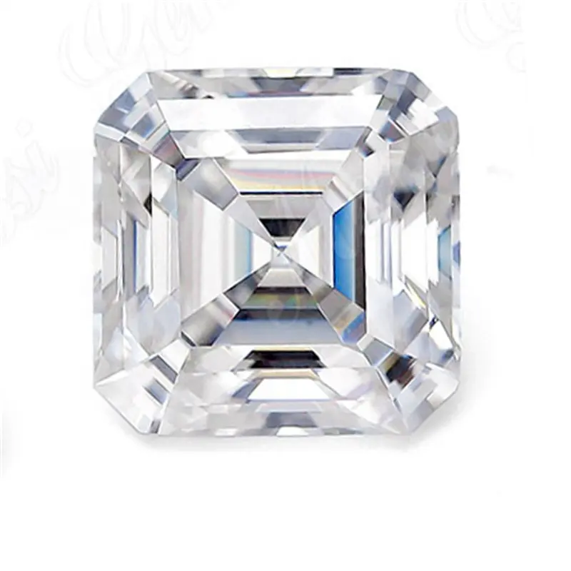 Wu Zhou Prix Pas Cher D Couleur VVS Asscher Cut Moissanite Diamant