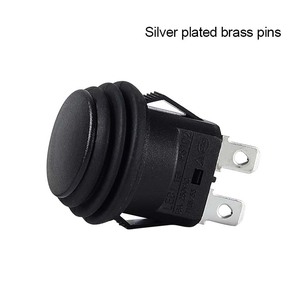 Werkseitig kunden spezifischer LED-beleuchteter Netzschalter 2-poliger Druckknopf Typ Wipp schalter verriegelung Zurücksetzen 250V Max. Spannung 16A Max. Momentan - Product Image 3