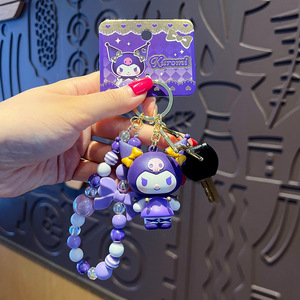 Keychain kulomi phụ kiện với ánh sáng ống đồng in ấn cao su mặt dây chuyền điện thoại di động Dây trang trí điện thoại di động trang trí - Product Image 2