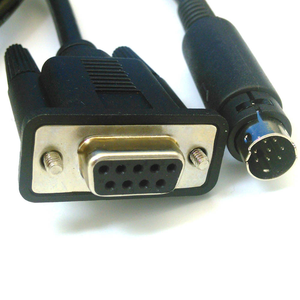 D-Sub 9 Pin DB 9 Buchse zu Mini Din 8 Pin Stecker Konverter kabel S232 Plc Programmierung Verlängerung datum PVC-Kabel - Product Image 1
