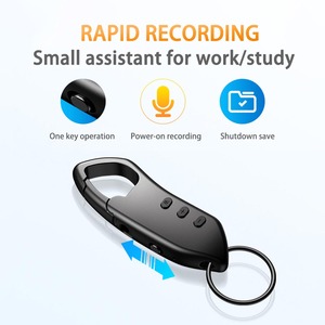 Registratore vocale digitale registratore ad attivazione vocale registratore Audio Audio dispositivo di registrazione dittafono con riproduzione, lettore MP3 PQ114 - Product Image 3