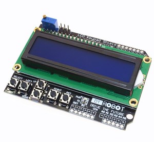 LCD1602 Modul Display Shield für ATMEGA328/ATMEGA2560 Raspberry Pi R3 Blue Screen mit Tastatur 1602 LCD PCB Material