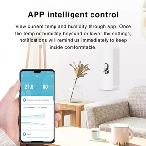 Tuya Zigbee/ WiFi Sensor inteligente de temperatura y humedad higrómetro interior aplicación remota monitoreo en tiempo Real funciona con Alexa Google - Product Image 5