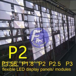 Video Wall curvo visualizza il modulo flessibile dei pannelli della scheda dello schermo del Display a Led P1 P1.5 P1.8 P3 rgb video display modulo led - Product Image 5