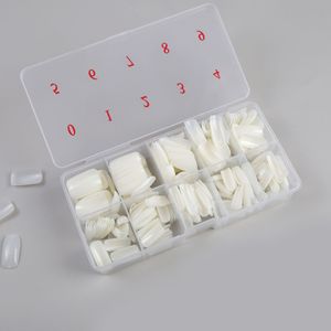 TSZS profesyonel 500 adet/kutu yapay tırnak İpuçları tam kapak çivi İpuçları akrilik şeffaf doğal fransız yarım kapak İpuçları - Product Image 1