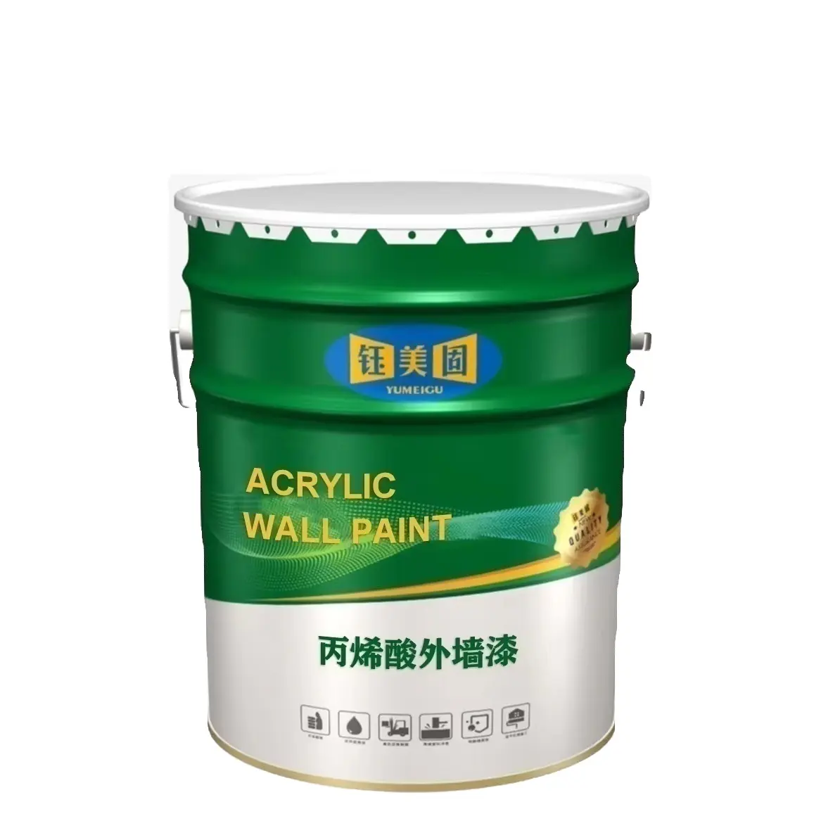 TC0011陶器ブラシ用途向けプレミアムアクリル外壁塗料液体コーティング製品