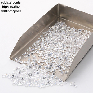 Starsgem STA yüksek kalite gevşek zirkon 0.9mm için 3 mm beyaz renk yuvarlak şekil CZ taşlar kübik zirkonya takı yapımı için - Product Image 1