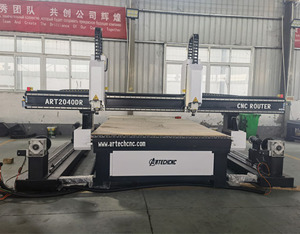 Sistema de Control Syntec rotativo de doble husillo de 4 ejes 2040, cilindro tallado, máquina enrutadora de corte de grabado de madera Cnc - Product Image 2