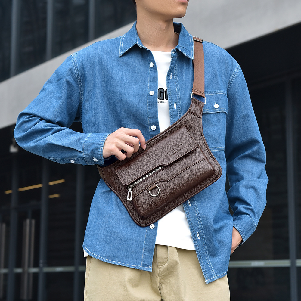 Sac poitrine marron