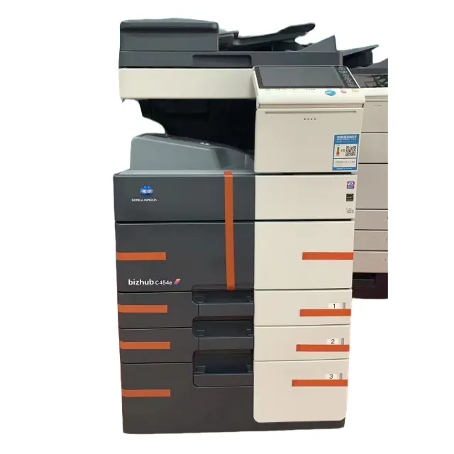 Carifu toptan fiyat tarayıcı yazıcı ve fotokopi için Konica Minolta Bizhub C454 kullanılan fotokopi makinesi