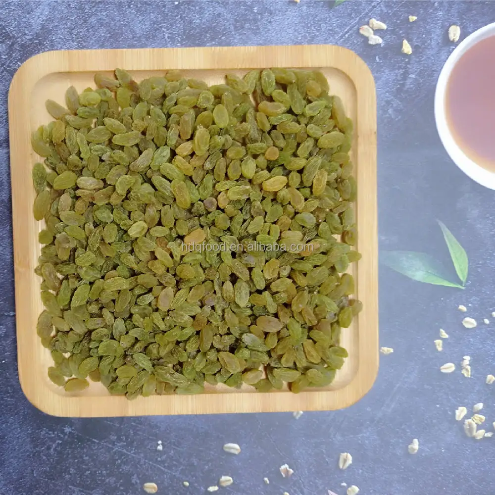 Xinjiang Origin Quality 50% Green 70% Green 90% Green Jumbo Medium Size Green Raisins