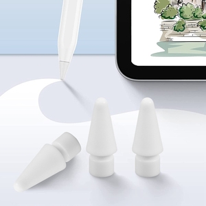 רגישות גבוהה החלפת nib לעפרון תפוח 1/2 & ipad pen <span class=keywords><strong>pro</strong></span> pen pen לבן pipad טיפים עיפרון פלסטיק לבן