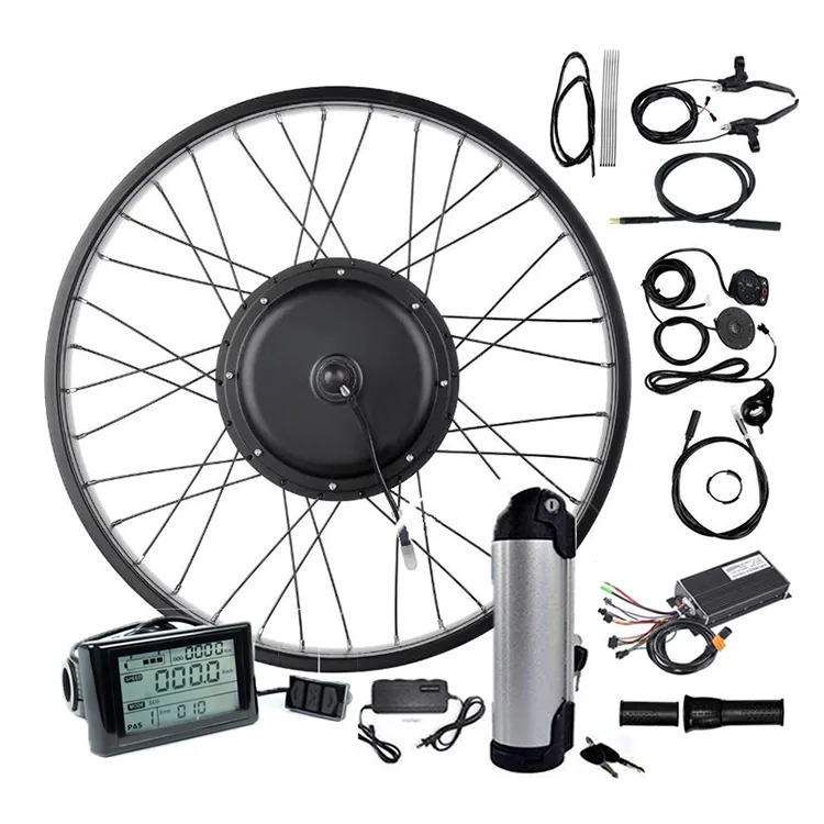 Nuovo prodotto kit di conversione bicicletta elettrica batteria 48v-60v regolabile 250w-1500w controller costruito in kit ebike