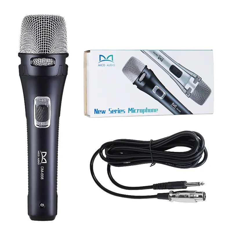 Nuevo modelo 6,35 micrófono con cable de mano enchufe micrófono dinámico profesional Vocal estudio micrófono Mezclador