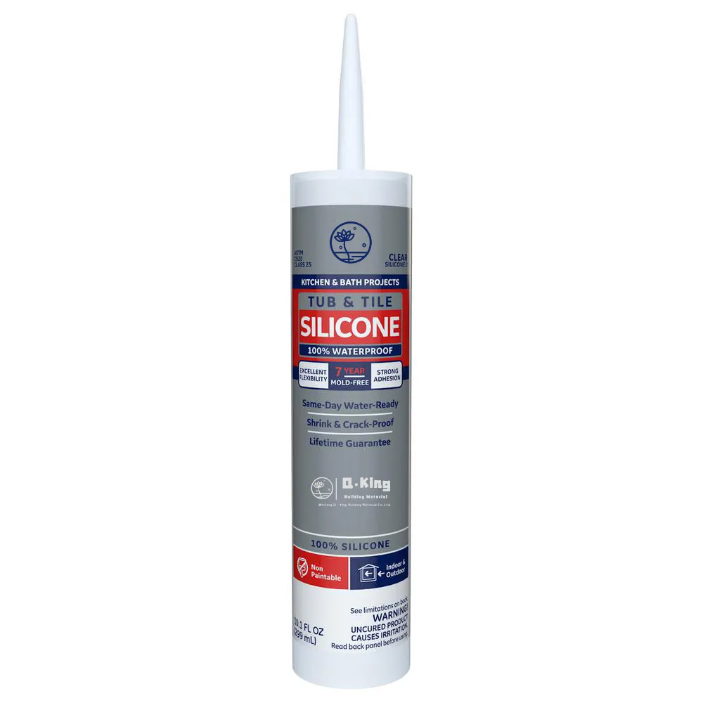 Emballage de bouteille 310 ml mastic neutre modifié silicone liquide colle scellant n2000