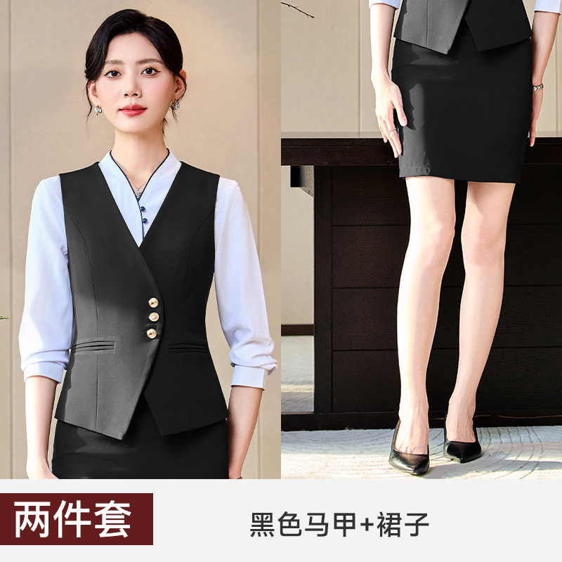 black vest dress