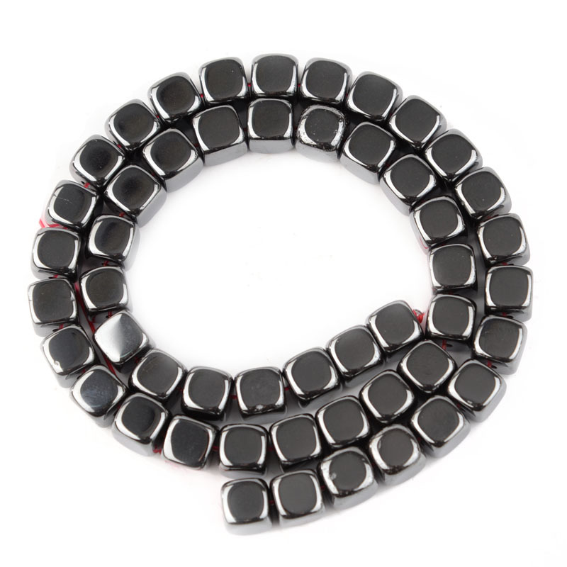 Rounded square black gallstone