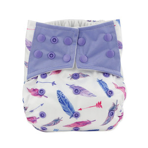 Reusable Baby <strong>Cloth</strong> Diaper Wholesale All in One in Bulk Printing Washable Polyester PUL <strong>Aio</strong> Baby Night <strong>Cloth</strong> Nappy Reusable - Product Image 2