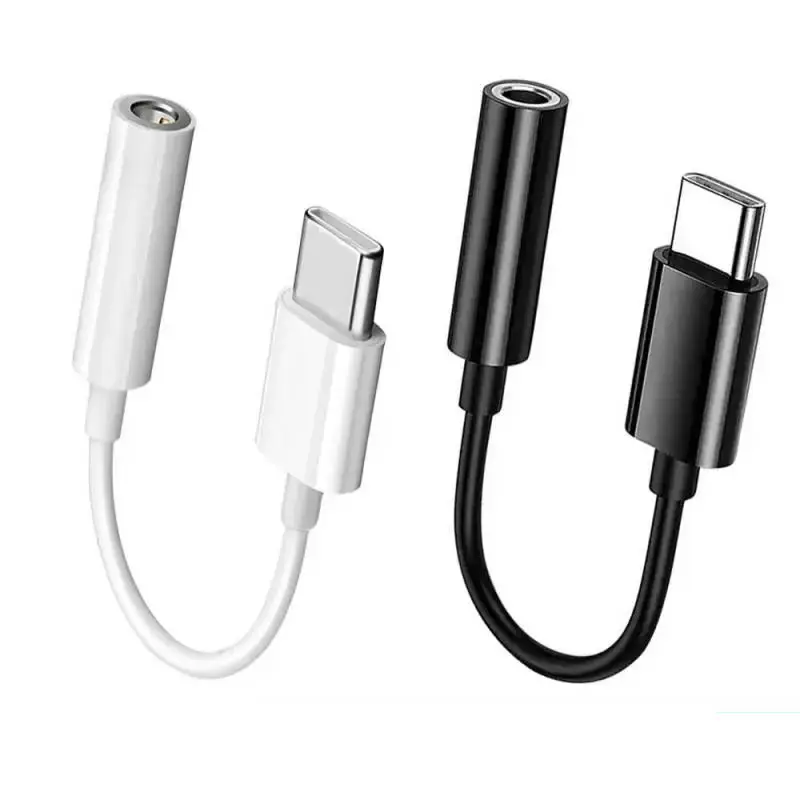 DAC Type C Earphone Audio Cable Adapter Type-C to 3.5 mm Earphone Microphone Headset Audio Aux Adapter for samsung S10