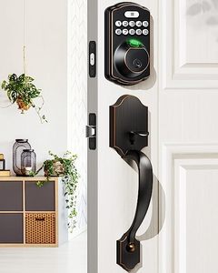 Fabrika fiyat elektronik şifre akıllı ev ofis için tuş takımı ile sürgülü kilit anahtarsız ön kapı kilit seti anahtarsız giriş - Product Image 5