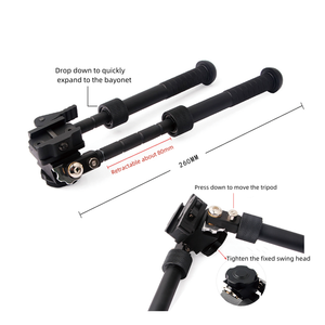 Adjustable V8 Tactical <strong>Bipod</strong> with 360 Degree Rotating Foldable with 11mm/20mm <strong>Mount</strong> Rotatable <strong>Bipod</strong> - Product Image 3