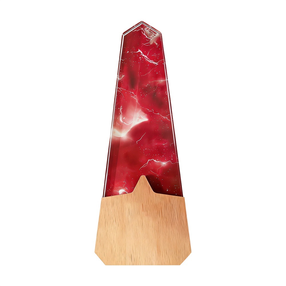 Trophée personnalisé en bois et cristal en grande quantité