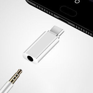 便携式USB C至3.5毫米适配器数字音频适配器类型C，适用于白色黑色兼容智能手机平板电脑笔记本电脑声卡 - Product Image 3