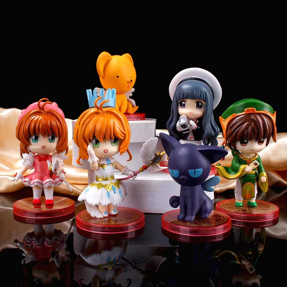 A 6-piece set of the Q-version of "Sakura"