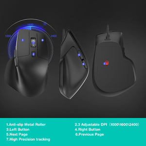 COUSO Großhandel benutzerdefinierte Büro-Computer-Tastatur und Maus ergonomisch volle Größe ergonomische verdrahtete Tastatur und Maus-Combo - Product Image 5