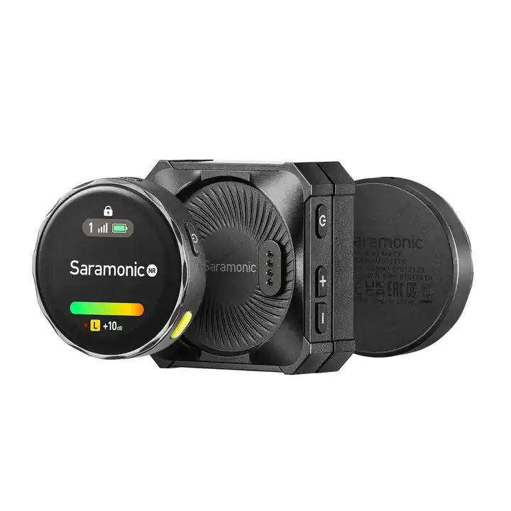 Saramonic BlinkMe B2 2 인용 무선 마이크 시스템과 휴대 전화/DSLR 카메라 작동