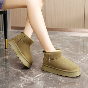 รองเท้าบูทลุยหิมะ U9982หนาสำหรับผู้หญิง, รองเท้าบูทลุยหิมะกันน้ำกันลื่นสำหรับฤดูหนาว - Product Image 3