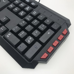 キーボード用マウスコンボセットゲーミングLEDバックライト付きカラフルキーUSBスペイン語アラビア語有線税関コンピューターオフィスキーボード - Product Image 4