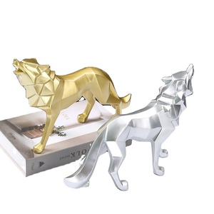 Bắc Âu Sáng Tạo Wolf Resin Thủ Công Mỹ Nghệ Trang Trí Vườn Trang Trí Món Quà Handmade Nhựa Trang Trí - Product Image 1