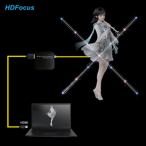 65cm Portable <strong>Computer</strong> Interactive Hologram Display 3d Holographic Projector HDMI Input Len Fan Display HDMI Synchronization - Product Image 1