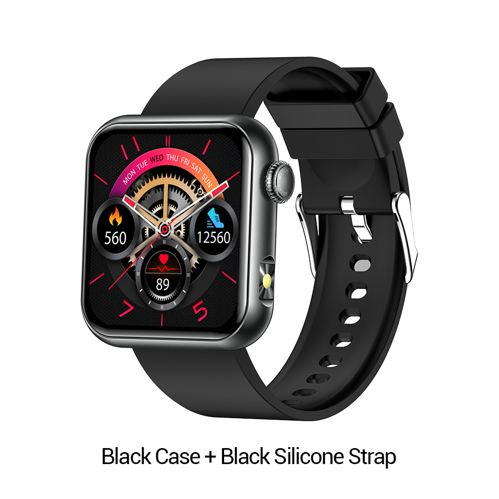 Black Case + Black Silicone Strap