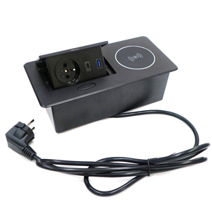 Enchufe para sala de reuniones JIAXIN, enchufe múltiple de carga, enchufe europeo de escritorio, enchufe de mesa USB tipo C - Product Image 2