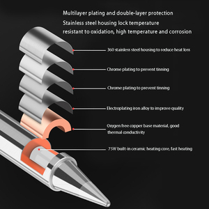 Ils I loạt FX-951 hàn xử lý Trạm Hàn với T12-K B tip chì-Miễn phí đồng cho <span class=keywords><strong>Hakko</strong></span> T12 sắt - Product Image 4