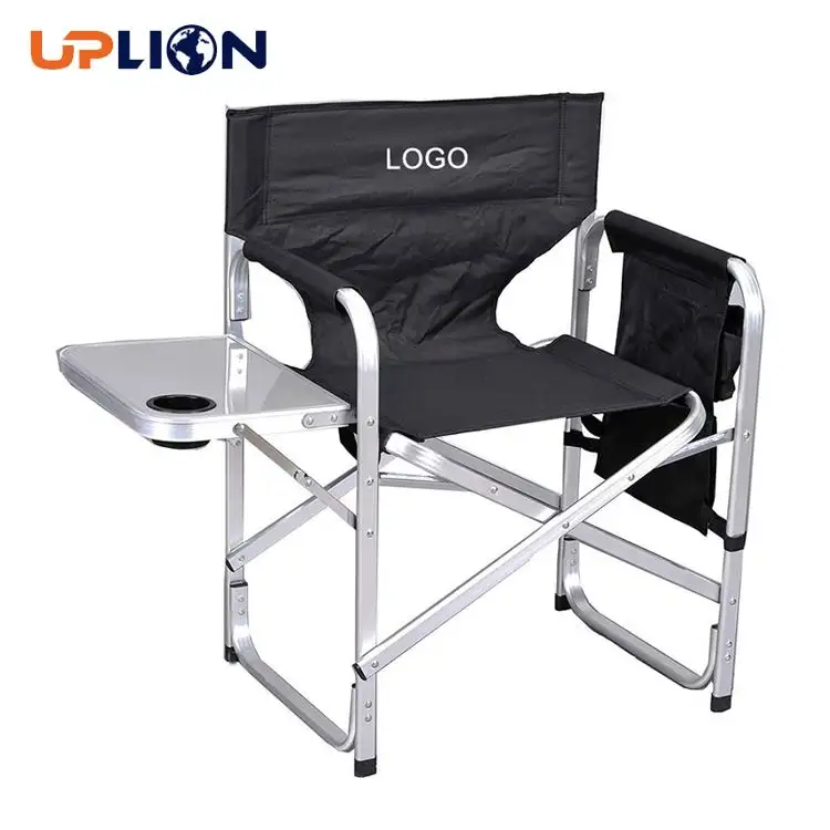 Ualicon cadeira dobrável de alumínio, cadeira portátil para acampamento, piquenique, cadeira de diretor dobrável de alumínio