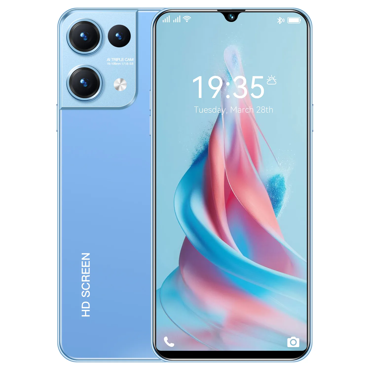 売れ筋Reno9Pro 6.5 "スマートフォン2GB16GB Android 8.1 Dual-SIM-Gesichts-IDスマートフォンQualcomm82850mAhハンディ