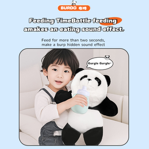 AI Panda interaktif oyuncak peluş kumaş ayı PP pamuk dolum ile yıkanmış teknikleri ağırlıklı özelliği çocuklar için kutu ambalaj - Product Image 5