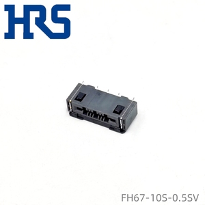 ตัวเชื่อมต่อ FFC HRS ด้านล่าง FH67-10S-0.5SV 10ขา0.5มม. ส่วนหัวตัวเมียสีดำ - Product Image 5