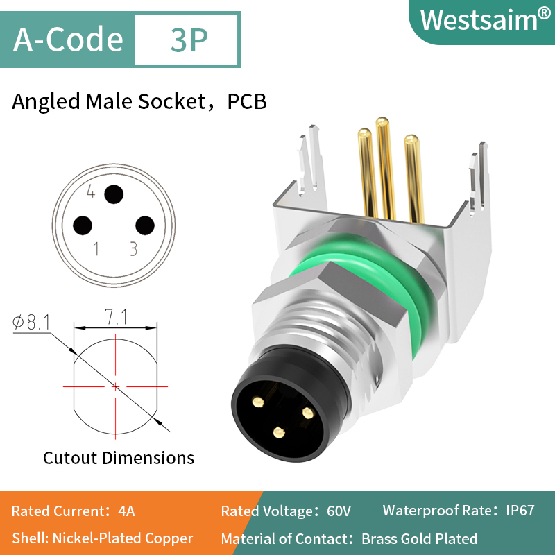 M8-A-3 male angle