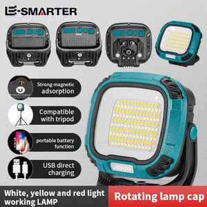 สปอตไลท์ที่สว่างเป็นพิเศษไฟฉายที่แข็งแกร่ง 1800Lm ฟังก์ชั่นธนาคาร Arbeits Lampe ไฟฉายแบบชาร์จไฟได้โคมไฟไฟทํางาน - Product Image 4
