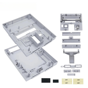 Replacement Shell Transparent <strong>Case</strong> for Nintendo SNES SFC Retro Gaming Consoles Translucent Black - Product Image 6