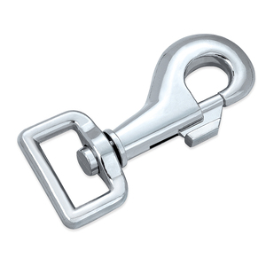 1&quot;*3 1/4&quot; Simple Style Self-Locking Metal Snap <strong>Spring</strong> <strong>Hook</strong> Clips Dual <strong>Spring</strong> <strong>Wire</strong> Gate Snap <strong>Hooks</strong> D-Ring Snap <strong>Spring</strong> <strong>Hook</strong> - Product Image 1