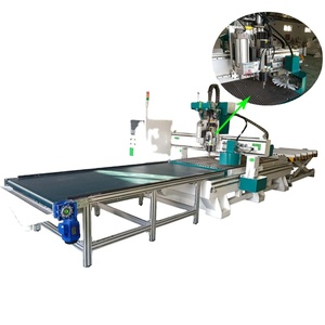 Máquina de perforación horizontal Cnc Router 1325, solución de anidación altamente automatizada con sistema de carga y descarga automática Atc