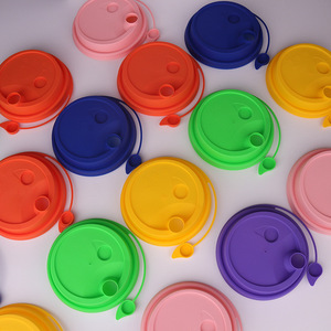 Disposable 90mm <strong>95mm</strong> 98mm PS PET PP Plastic Paper Lid for Coffee Hot Drink Cup Lids Colour Pp Cup Cover with Straw